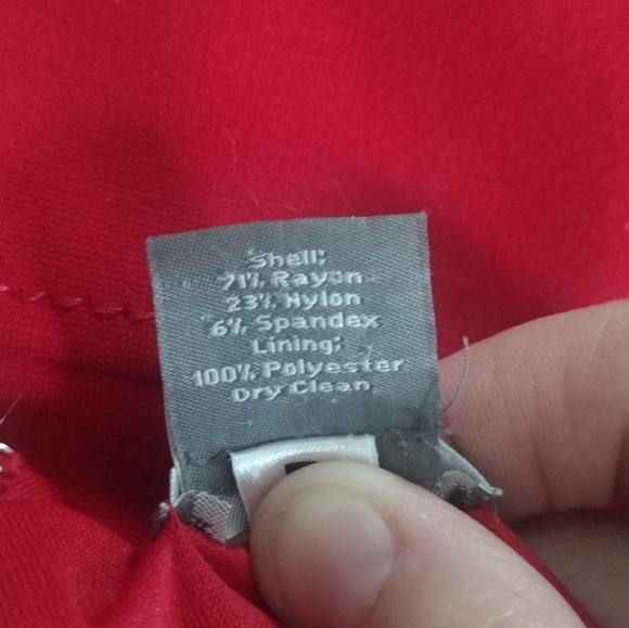 Ann Taylor Red Sleeveless Dress Size 10 - Picture 6 of 6